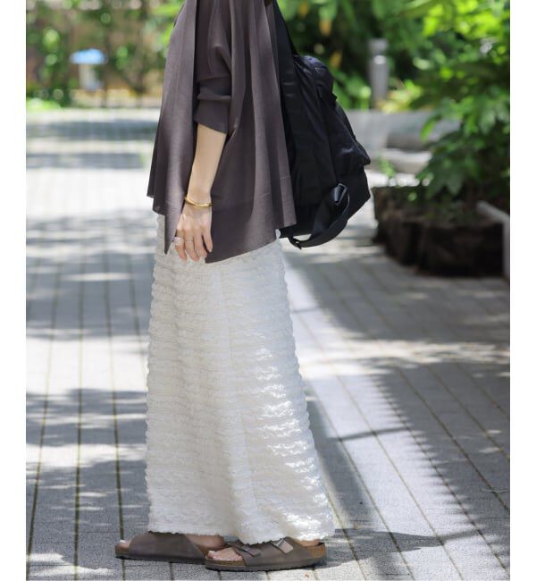 JOURNAL STANDARD relume「《WEB+一部店舗限定追加2》シャーリングジャガードスカート」|スカート|