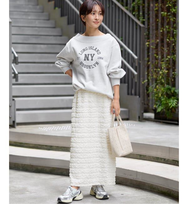 JOURNAL STANDARD relume「《WEB+一部店舗限定追加2》シャーリングジャガードスカート」|スカート|