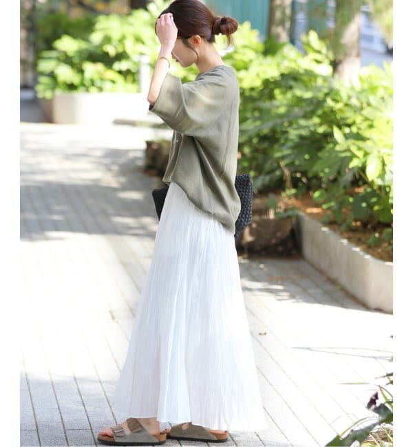 JOURNAL STANDARD relume「《追加2》コットンボイルクリンクルマーメイドスカート」|スカート|