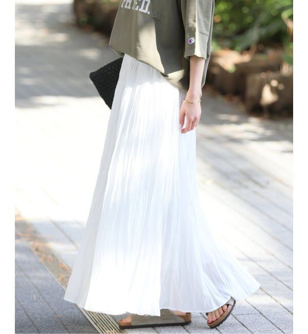 JOURNAL STANDARD relume「《追加2》コットンボイルクリンクルマーメイドスカート」|スカート|