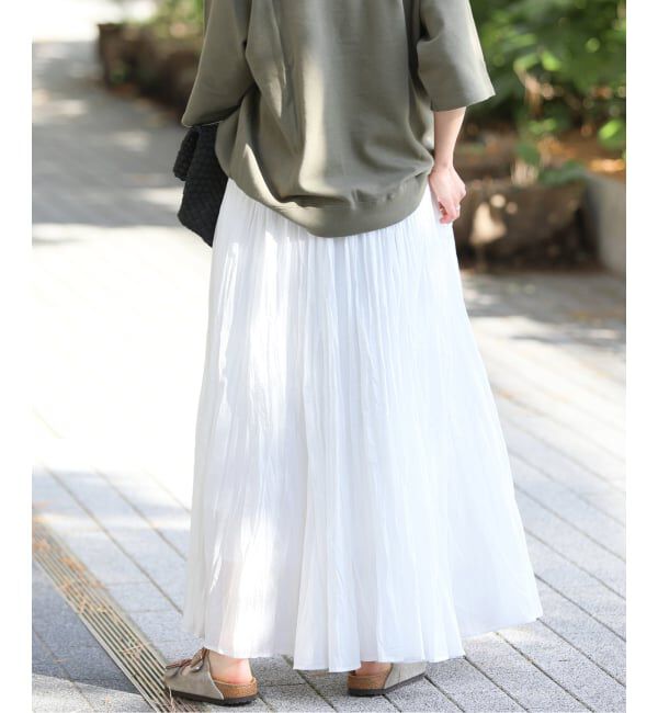 JOURNAL STANDARD relume「《追加2》コットンボイルクリンクルマーメイドスカート」|スカート|