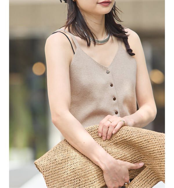 JOURNAL STANDARD「《追加予約》WASHABLE コットンシルクミックス2WAYキャミソール」|キャミソール|