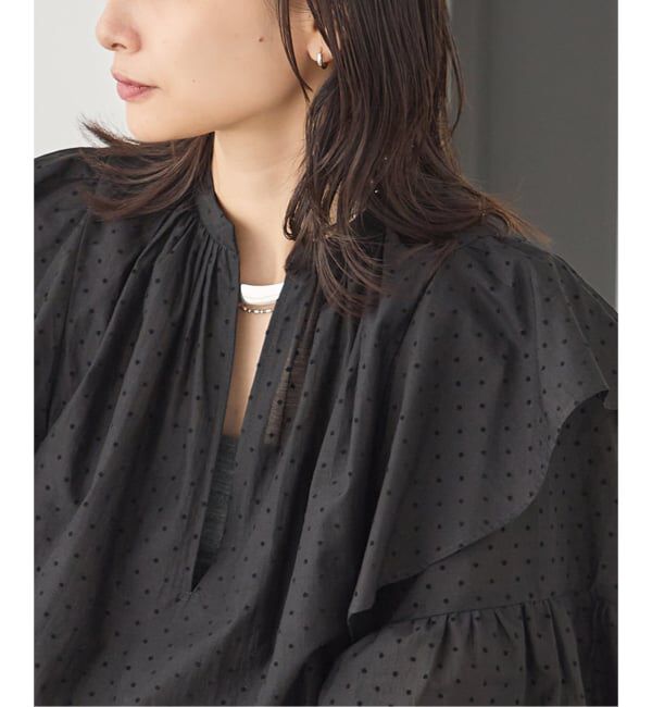 JOURNAL STANDARD「フロッキードットフリル ブラウス」|シャツ・ブラウス|