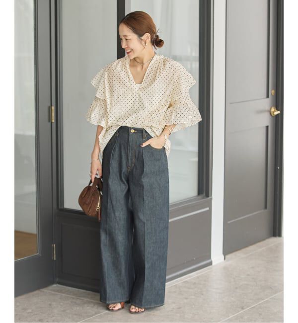 JOURNAL STANDARD「フロッキードットフリル ブラウス」|シャツ・ブラウス|