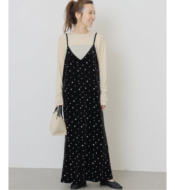 JOURNAL STANDARD relume「《WEB限定予約》小花刺繍ベロアキャミワンピース」|ワンピース|