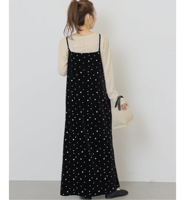 JOURNAL STANDARD relume「《WEB限定予約》小花刺繍ベロアキャミワンピース」|ワンピース|