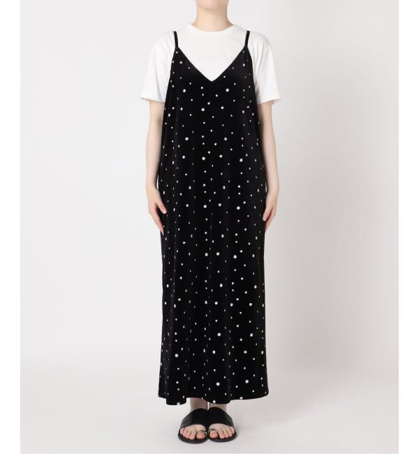 JOURNAL STANDARD relume「《WEB限定予約》小花刺繍ベロアキャミワンピース」|ワンピース|