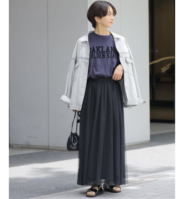 JOURNAL STANDARD relume「《WEB限定追加》ウォッシャブルチュールイージースカート」|スカート|