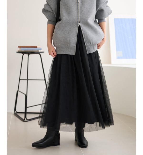 JOURNAL STANDARD relume「《WEB限定追加》ウォッシャブルチュールイージースカート」|スカート|
