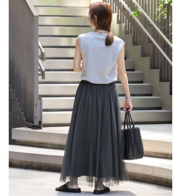 JOURNAL STANDARD relume「《WEB限定追加》ウォッシャブルチュールイージースカート」|スカート|