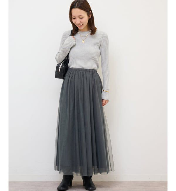 JOURNAL STANDARD relume「《WEB限定追加》ウォッシャブルチュールイージースカート」|スカート|