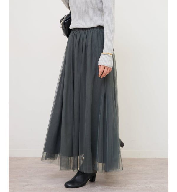 JOURNAL STANDARD relume「《WEB限定追加》ウォッシャブルチュールイージースカート」|スカート|