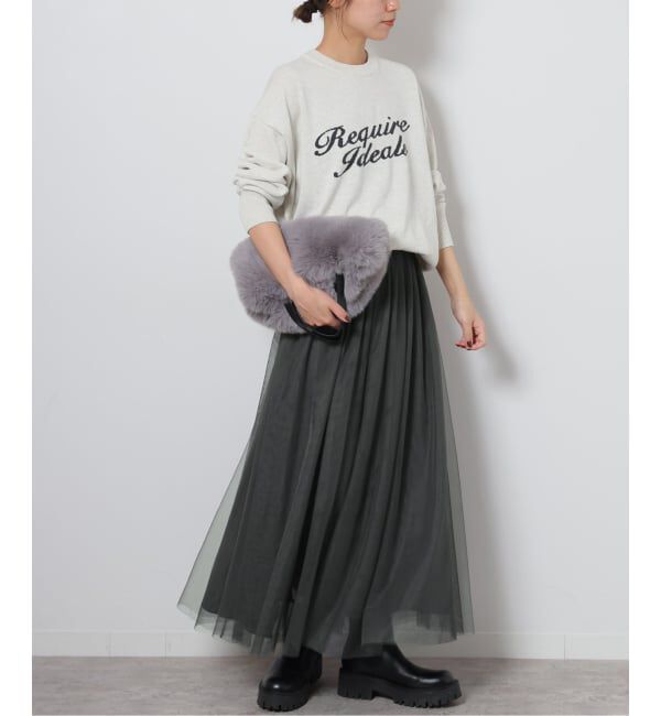 JOURNAL STANDARD relume「《WEB限定追加》ウォッシャブルチュールイージースカート」|スカート|