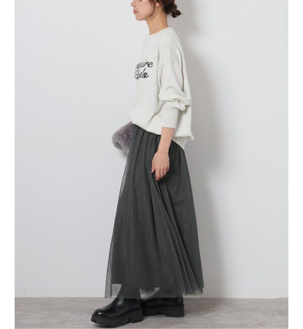 JOURNAL STANDARD relume「《WEB限定追加》ウォッシャブルチュールイージースカート」|スカート|