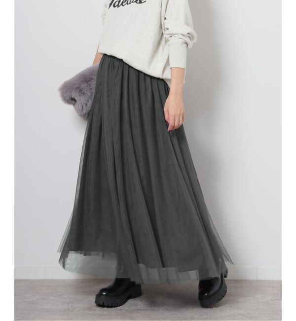 JOURNAL STANDARD relume「《WEB限定追加》ウォッシャブルチュールイージースカート」|スカート|