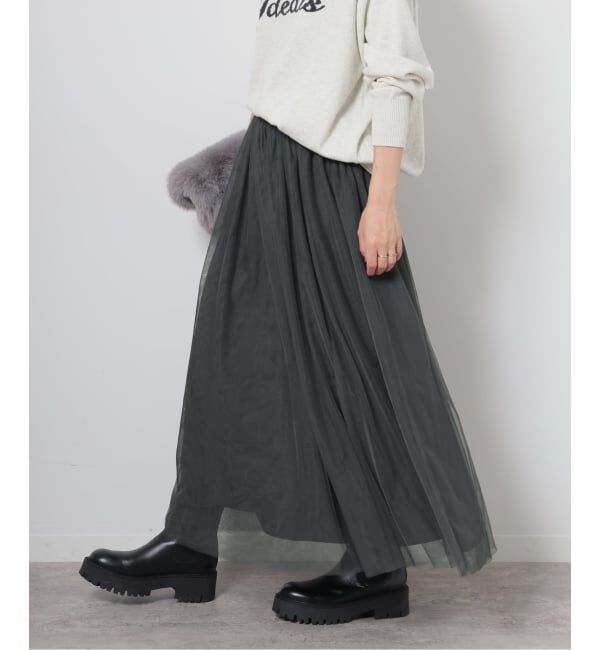 JOURNAL STANDARD relume「《WEB限定追加》ウォッシャブルチュールイージースカート」|スカート|