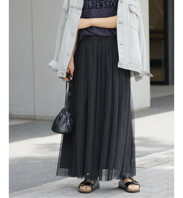 JOURNAL STANDARD relume「《WEB限定追加》ウォッシャブルチュールイージースカート」|スカート|