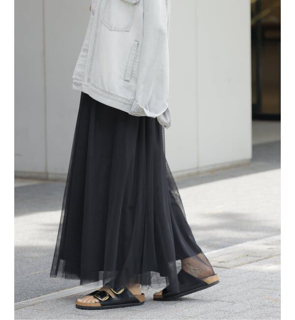 JOURNAL STANDARD relume「《WEB限定追加》ウォッシャブルチュールイージースカート」|スカート|