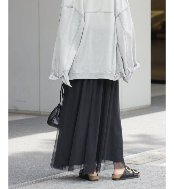 JOURNAL STANDARD relume「《WEB限定追加》ウォッシャブルチュールイージースカート」|スカート|