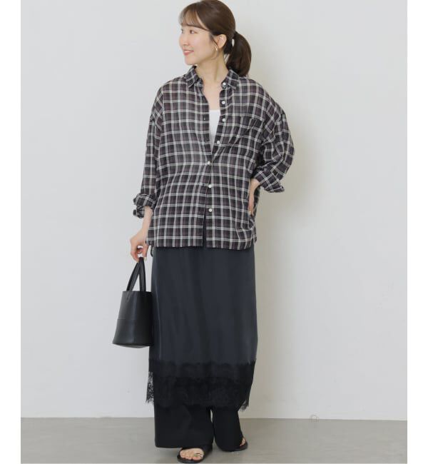 JOURNAL STANDARD relume「《追加 / 新色》コットンローンチェックオーバーサイズ」|シャツ・ブラウス|