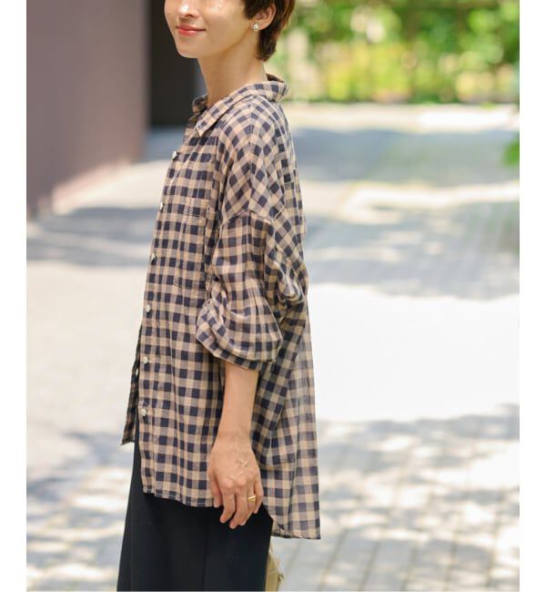 JOURNAL STANDARD relume「《追加 / 新色》コットンローンチェックオーバーサイズ」|シャツ・ブラウス|