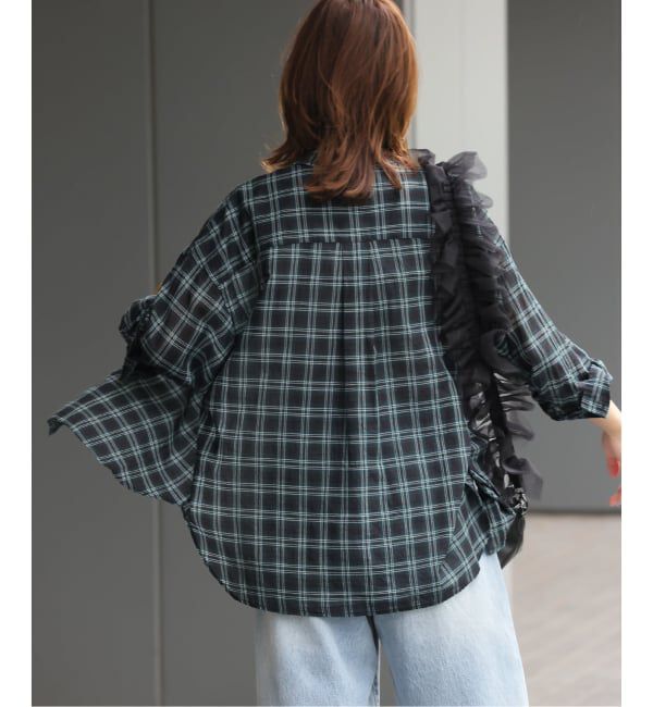 JOURNAL STANDARD relume「《追加 / 新色》コットンローンチェックオーバーサイズ」|シャツ・ブラウス|