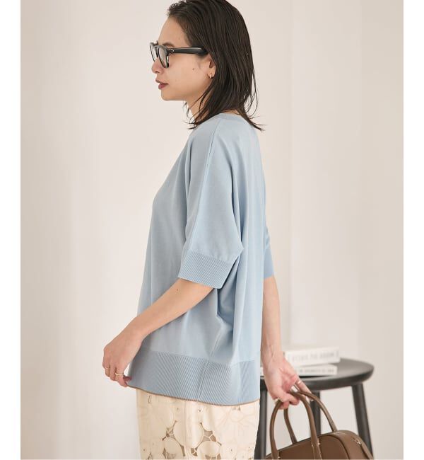 JOURNAL STANDARD「《追加2》【UVカット/洗える/接触冷感】WASHABLE COOL UV ドルマンプルオーバー」|ニット・セーター|