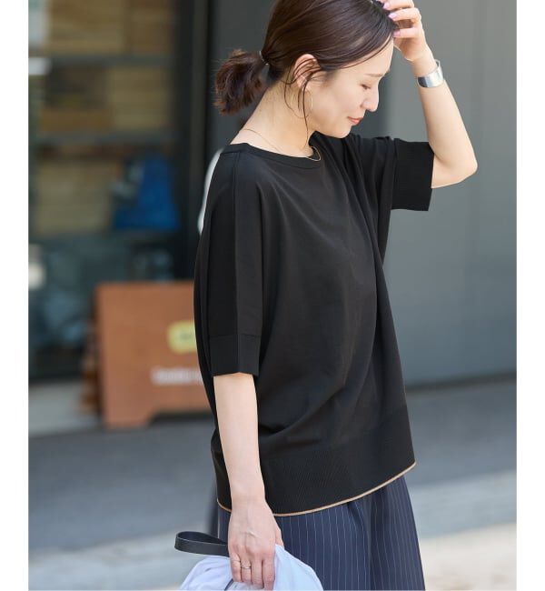 JOURNAL STANDARD「《追加2》【UVカット/洗える/接触冷感】WASHABLE COOL UV ドルマンプルオーバー」|ニット・セーター|