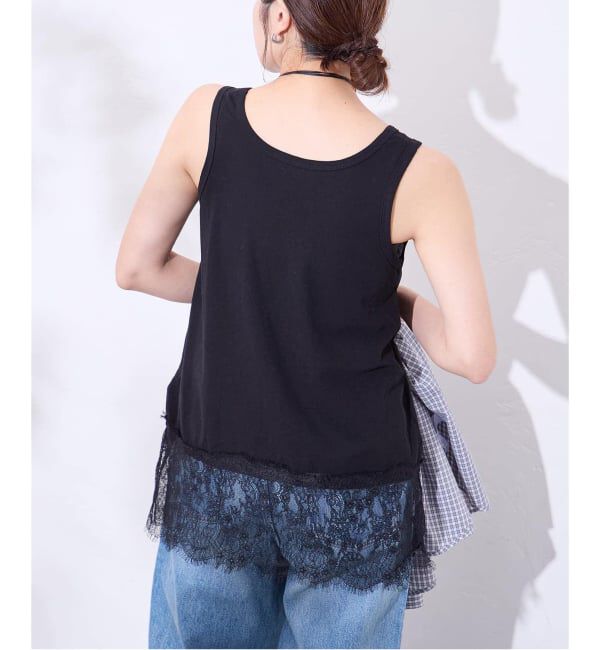 JOURNAL STANDARD「《追加4》レースヘムシアータンク」|Tシャツ・カットソー|
