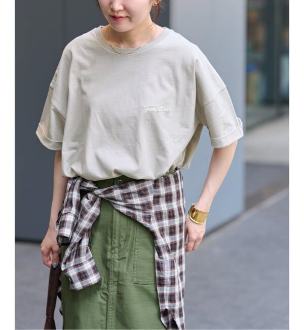 JOURNAL STANDARD relume「《追加3》刺繍ロゴハーフスリーブT」|Tシャツ・カットソー|
