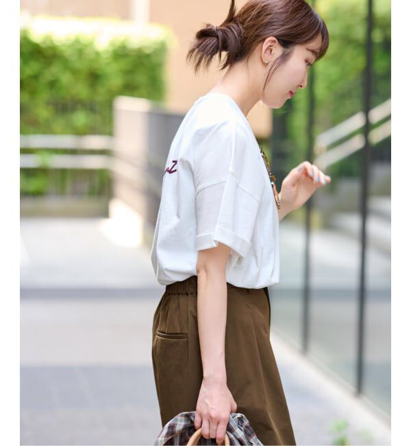 JOURNAL STANDARD relume「《追加3》刺繍ロゴハーフスリーブT」|Tシャツ・カットソー|