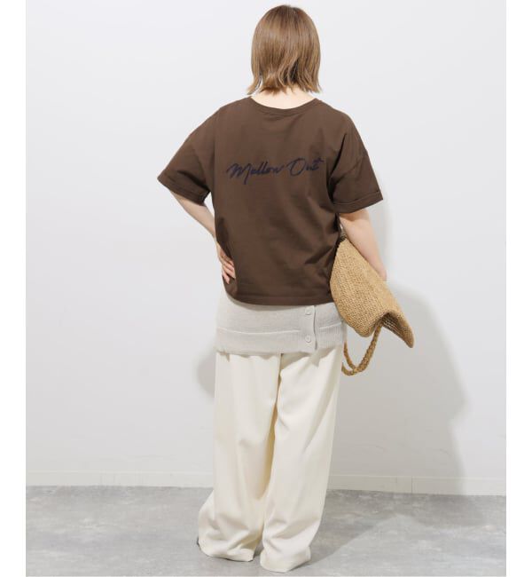 JOURNAL STANDARD relume「《追加3》刺繍ロゴハーフスリーブT」|Tシャツ・カットソー|