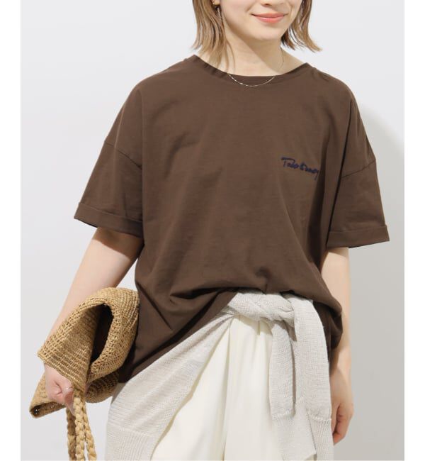 JOURNAL STANDARD relume「《追加3》刺繍ロゴハーフスリーブT」|Tシャツ・カットソー|