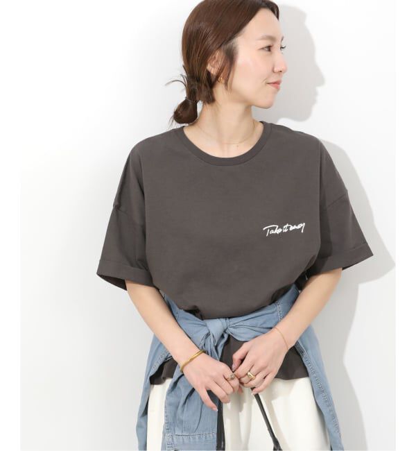 JOURNAL STANDARD relume「《追加3》刺繍ロゴハーフスリーブT」|Tシャツ・カットソー|