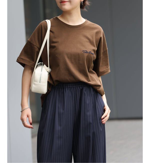 JOURNAL STANDARD relume「《追加3》刺繍ロゴハーフスリーブT」|Tシャツ・カットソー|