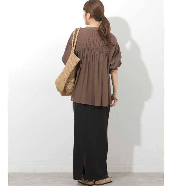 JOURNAL STANDARD relume「《追加6》T/R強撚ブラウス」|シャツ・ブラウス|