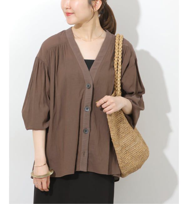 JOURNAL STANDARD relume「《追加6》T/R強撚ブラウス」|シャツ・ブラウス|