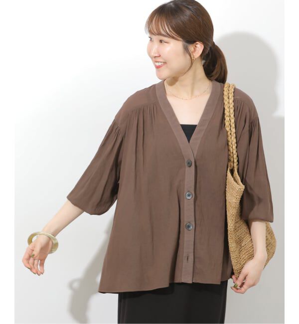 JOURNAL STANDARD relume「《追加6》T/R強撚ブラウス」|シャツ・ブラウス|