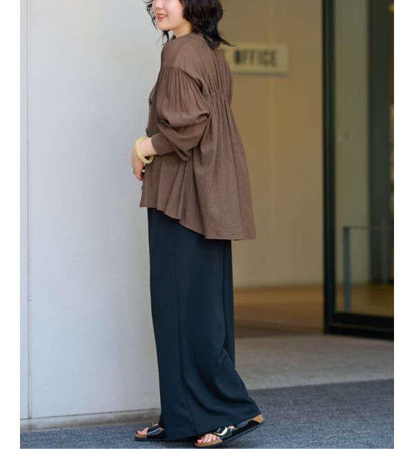 JOURNAL STANDARD relume「《追加6》T/R強撚ブラウス」|シャツ・ブラウス|