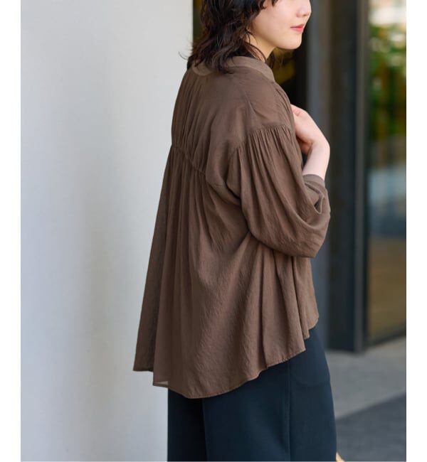 JOURNAL STANDARD relume「《追加6》T/R強撚ブラウス」|シャツ・ブラウス|