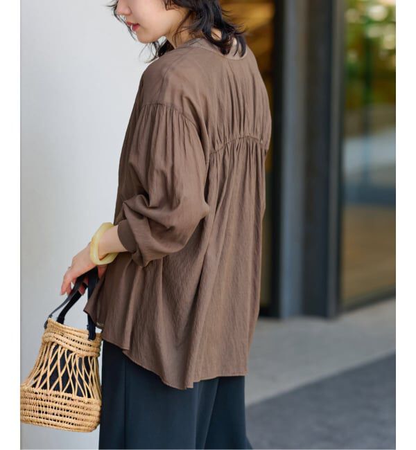 JOURNAL STANDARD relume「《追加6》T/R強撚ブラウス」|シャツ・ブラウス|