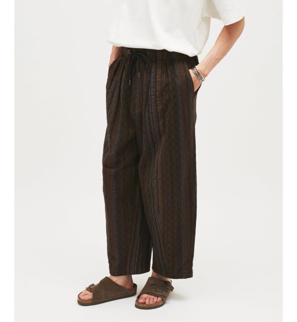 JOURNAL STANDARD「ストライプ ジャガード ワイド パンツ」|その他|