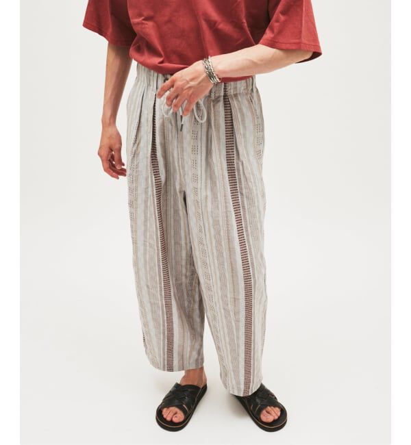 JOURNAL STANDARD「ストライプ ジャガード ワイド パンツ」|その他|