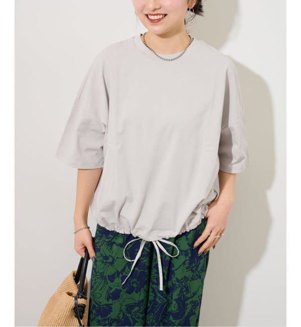 JOURNAL STANDARD relume「《追加4》ギャザーヘムショートスリーブTシャツ」|Tシャツ・カットソー|