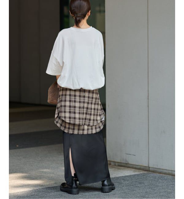 JOURNAL STANDARD relume「《追加4》ギャザーヘムショートスリーブTシャツ」|Tシャツ・カットソー|