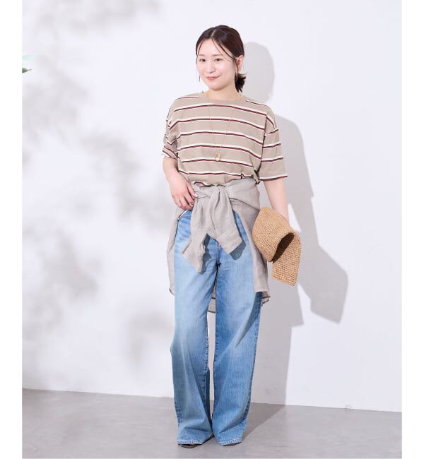 JOURNAL STANDARD「《追加4》汗ジミ防止ボーダービッグT」|Tシャツ・カットソー|