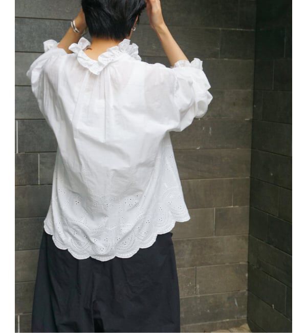 journal standard luxe「カットワークレース フリルブラウス」|シャツ・ブラウス|