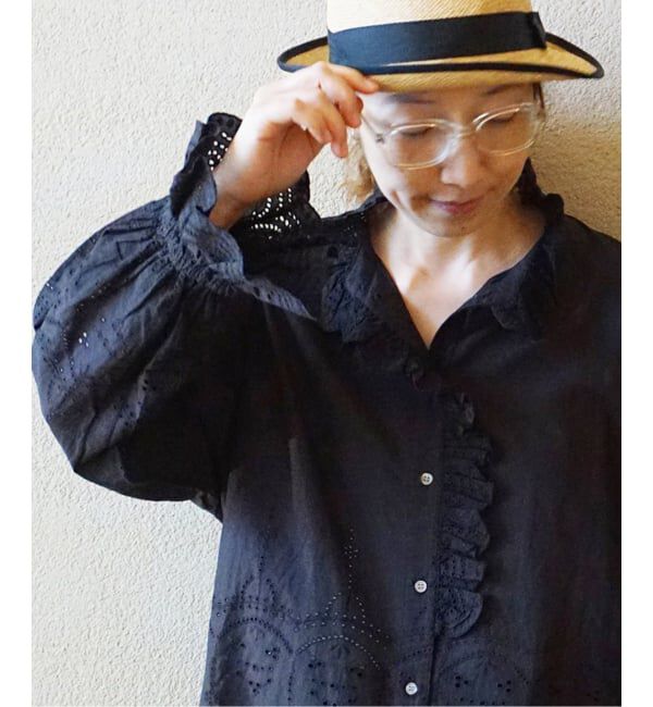 journal standard luxe「カットワークレース フリルブラウス」|シャツ・ブラウス|