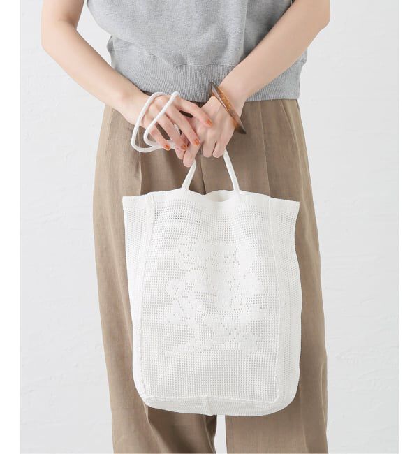 journal standard L'essage「NANANITA/ナナニータ ROSE CROCHET BAG バッグ」|ハンドバッグ|ナチュラル