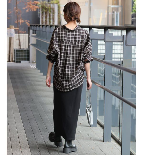 JOURNAL STANDARD relume「《追加2》コットンローンチェックオーバーサイズ」|シャツ・ブラウス|